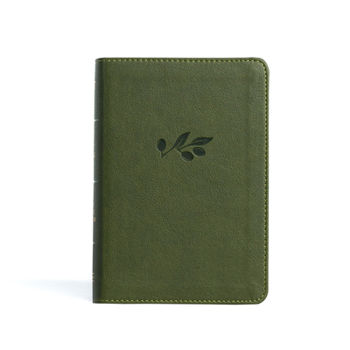 Imitation Leather KJV Large Print Compact Reference Bible, Olive Leathertouch Book