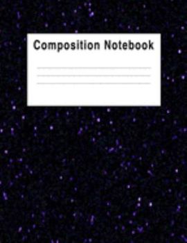 Composition Notebook: Galaxy Stars Purple Constellation