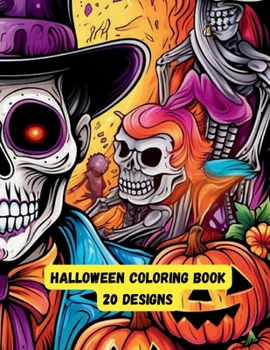 Paperback Happy Halloween Coloring Book: 20 Designs Book