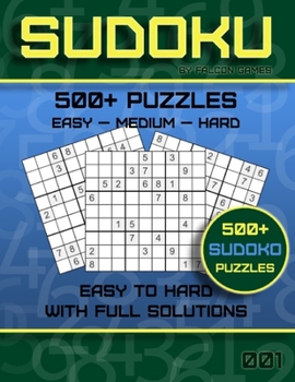 Paperback Sudoku 500+ Puzzles: Easy to Hard with Full Solutions Book