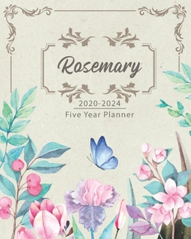 ROSEMARY 2020-2024 Five Year Planner: Monthly Planner 5 Years January - December 2020-2024 | Monthly View | Calendar Views | Habit Tracker - Sunday Start