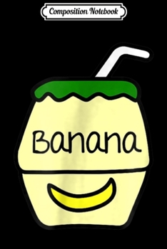 Composition Notebook: Cute Banana Milk Korean Kpop Chic Style Journal/Notebook Blank Lined Ruled 6x9 100 Pages