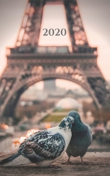 Paperback Paris Pigeons - 2020 Daily Hourly Planner: 5"x8" Small Engagement Calendar (Beautiful Calendar Books for 2020) Book