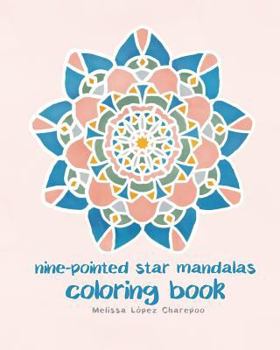 Paperback Nine-pointed Star Mandalas, Coloring Book