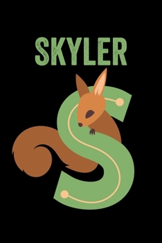 Paperback Skyler: Animals Coloring Book for Kids, Weekly Planner, and Lined Journal Animal Coloring Pages. Personalized Custom Name Init Book