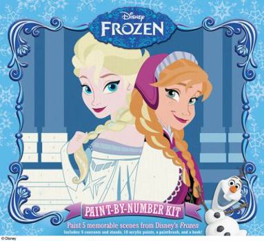 Hardcover Disney: Frozen Paint by Number Kit: Paint Your Favorite Scenes! Book