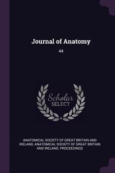Paperback Journal of Anatomy: 44 Book