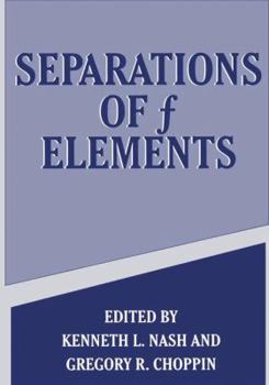 Paperback Separations of F Elements Book