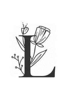 L: monogram initial Letter L - Personalized Initial Monogram Letter L  College Ruled Notebook - 6 x 9 inch Pocket Size: Cute Alphabet Vintage ...