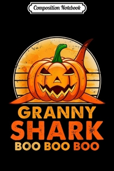 Composition Notebook: Retro Vintage Granny Shark Halloween Costume For Women  Journal/Notebook Blank Lined Ruled 6x9 100 Pages