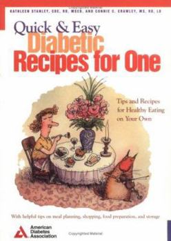 Paperback Quick & Easy Diabetic Recipes for One Book