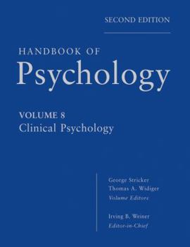 Hardcover Handbook of Psychology, Clinical Psychology Book