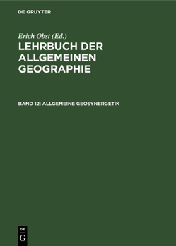 Hardcover Allgemeine Geosynergetik: Grundlagen Der Landschaftskunde [German] Book