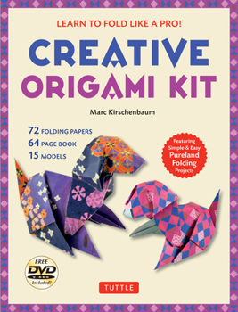 Paperback Creative Origami Kit: Learn to Fold Like a Pro!: Instructional DVD, 64-Page Origami Book, 72 Origami Papers: Original Easy Origami for Kids Book