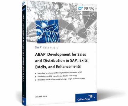 Hardcover ABAP Development for Sales and Distribution in SAP: Exits, Badis, and Enhancements Book