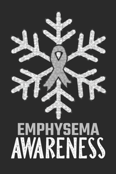 Paperback Emphysema Awareness: Christmas Snowfall College Ruled Emphysema Awareness Journal, Diary, Notebook 6 x 9 inches with 100 Pages Book