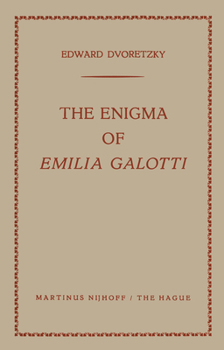 Paperback The Enigma of Emilia Galotti Book