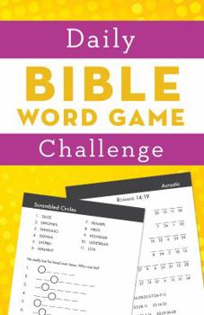 Paperback Daily Bible Word Game Challenge Book