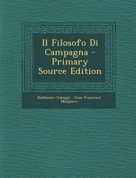 Paperback Il Filosofo Di Campagna [Italian] Book