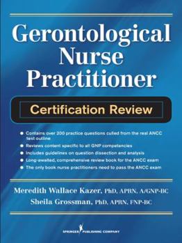 Paperback Gerontological Nurse Practitioner Certification Review Book