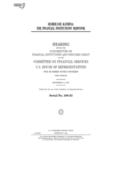 Paperback Hurricane Katrina: the financial institutions' response Book
