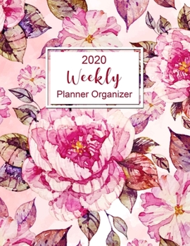 Monthly & Weekly Planner Organizer: One Year Academic Weekly Planner Organizer. 1 Years Daily, Weekly, Calendar Schedule Organiizer. Monthly Planner To Do. Water Color Floral Background Cover