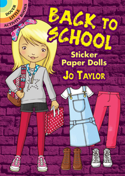 Paperback Back to School Sticker Paper Dolls Book