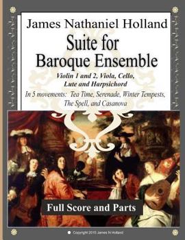 Paperback Suite for Baroque Ensemble: Full Score and Parts Book