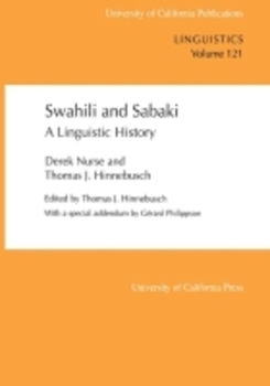 Paperback Swahili and Sabaki: A Linguistic History Volume 121 Book