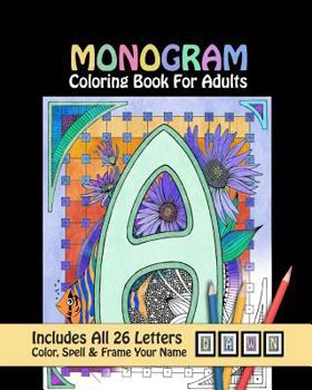 Paperback Monogram Coloring Book for Adults Book