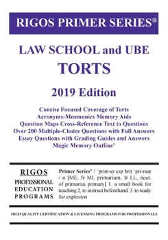 Paperback Primer Series Law School and UBE Torts Primer Book