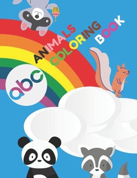Paperback abc animals coloring book: animals with alphabets coloring book for kid's - practice for kids with pen control - write workbook practice Book
