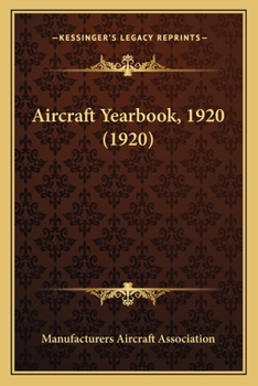 Paperback Aircraft Yearbook, 1920 (1920) Book