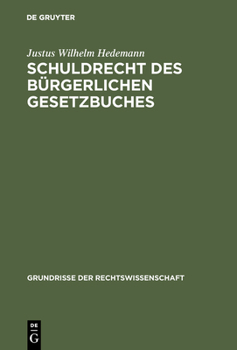 Hardcover Schuldrecht des Bürgerlichen Gesetzbuches [German] Book