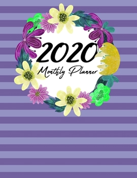 Paperback 2020 Monthly Planner: Weekly and Monthly - Jan 1, 2020 to Dec 31, 2020 - Calendar Agenda Book - January to December - Cute Appointment & Pro Book