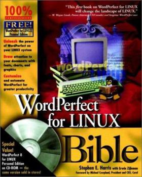 Paperback WordPerfect for Linux Bible [With CDROM] Book