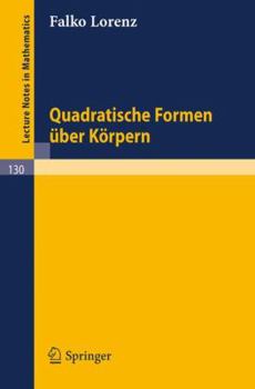 Paperback Quadratische Formen ?ber K?rpern [German] Book