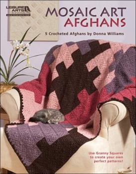 Paperback Mosaic Art Afghans: 5 Crocheted Afghans Book