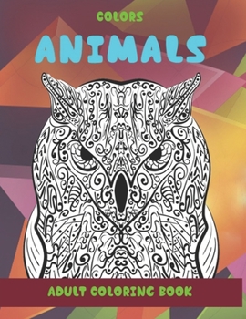 Paperback Adult Coloring Book Colors - Animals Book