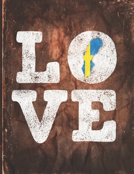 Paperback Love: Sweden Flag Cute Personalized Gift for Swedish Friend Undated Planner Daily Weekly Monthly Calendar Organizer Journal Book