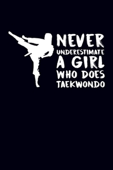 Never Underestimate A Girl Who Does Taekwondo: Taekwondo Journal Notebook