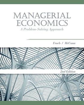 Hardcover Managerial Economics: A Problem Solving Approach Book