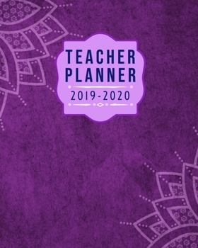 Paperback 2019-2020 Teacher Planner: 11 Months Teacher Lesson Planner, 8x10 inch Book