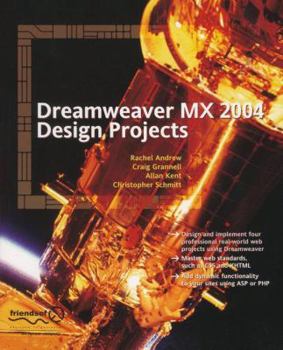 Paperback Dreamweaver MX Design Projects Book
