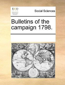 Paperback Bulletins of the Campaign 1798. Book