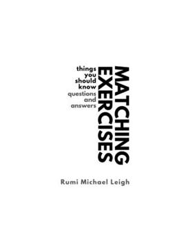 Paperback Matching exercises: Things You Should Know (Questions and Answers) Book
