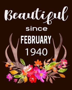 Paperback Beautiful Since February 1940: Hunting Hobby 2020 Monthly Planner Dated Journal 8" x 10" 110 pages Book