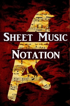 Paperback Notebook for Sheet Music: 6x9 inch 150 pages printed book