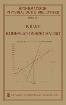 Paperback Korrelationsrechnung [German] Book