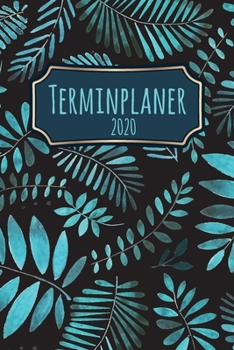 Paperback Terminplaner 2020: Jahresplaner von September 2019 bis Dezember 2020 mit Farn Pflanzen Muster Planer mit 174 Seiten in wei? im Format A5 [German] Book